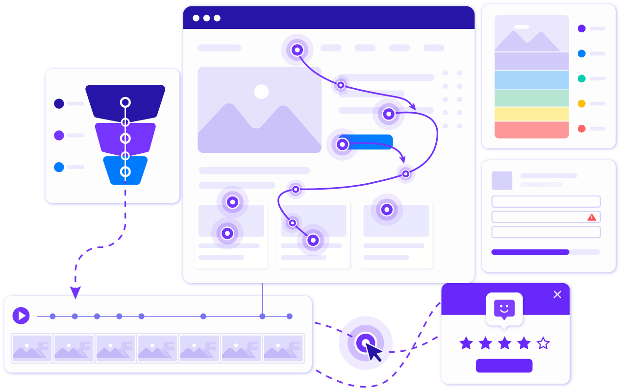 UserTrail website analytics illustration